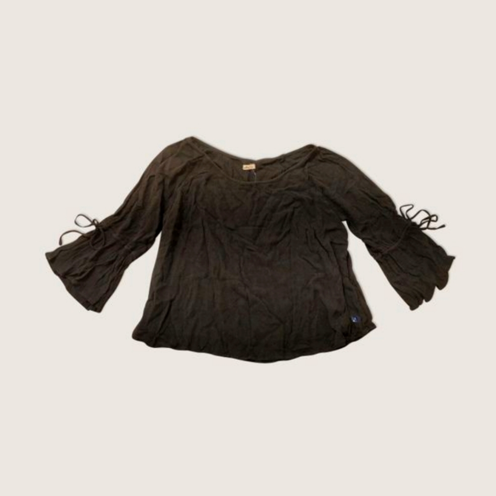 Black Cold Shoulder Top